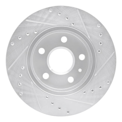R1 Concepts R1 11-16 Buick LaCrosse Front Left Drilled & Slotted Silver Brake Rotor