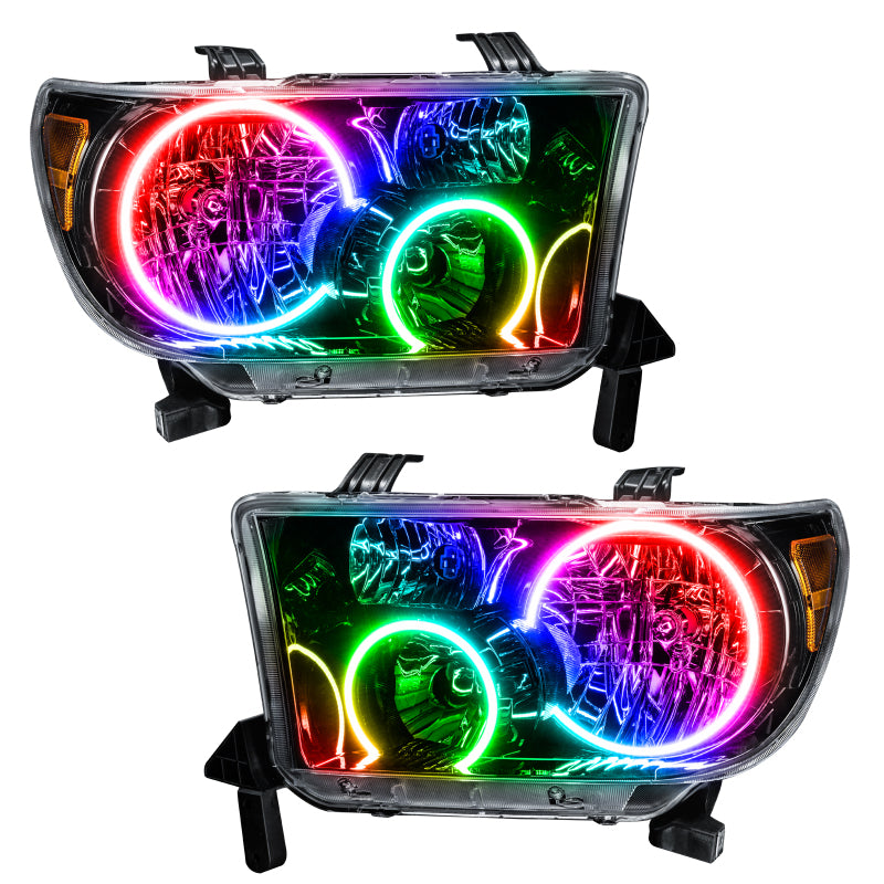 ORACLE Lighting Oracle 07-11 Toyota Tundra Pre-Assembled Headlights - Black Housing - w/o Controller