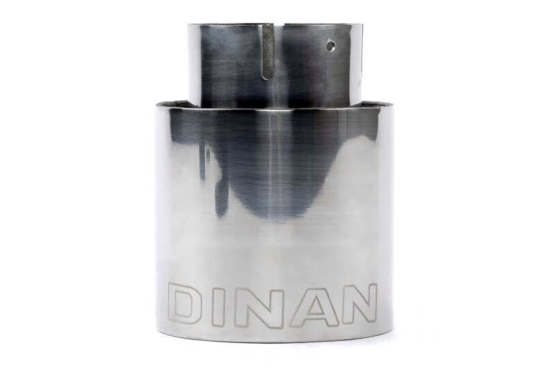 Dinan Double-Walled 4in Clamp-On Exhaust Tip - Polished - 4in Outlet / 2.75in Inlet