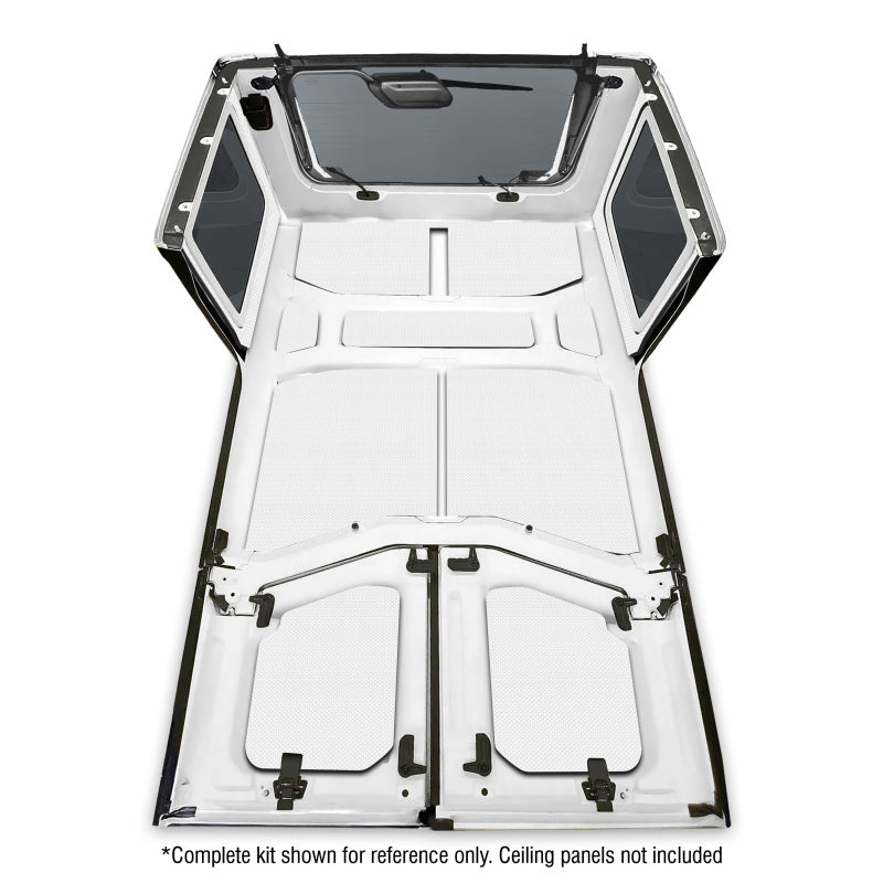 DEI 18-23 Jeep Wrangler JL 4-Door Boom Mat Rear Side Window Trim - 4 Piece - White