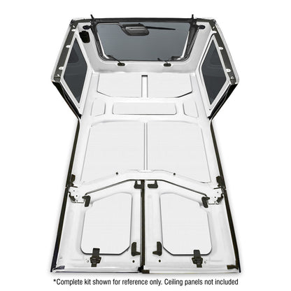 DEI 18-23 Jeep Wrangler JL 4-Door Boom Mat Rear Side Window Trim - 4 Piece - White