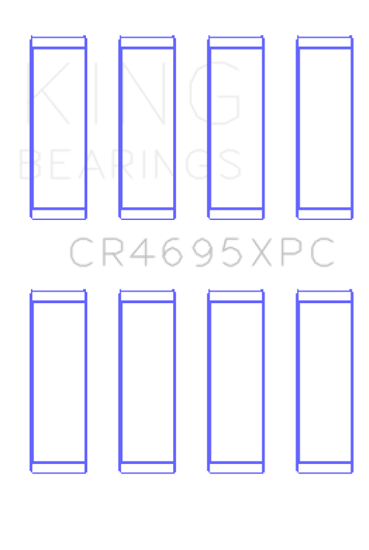 King Engine Bearings King Ford Ecoboost 2.0L / 2.3L (Size 0.25) pMaxKote Coated Connecting Rod Bearing Set
