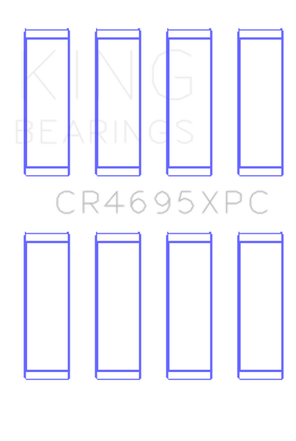 King Engine Bearings King Ford Ecoboost 2.0L / 2.3L (Size 0.25) pMaxKote Coated Connecting Rod Bearing Set
