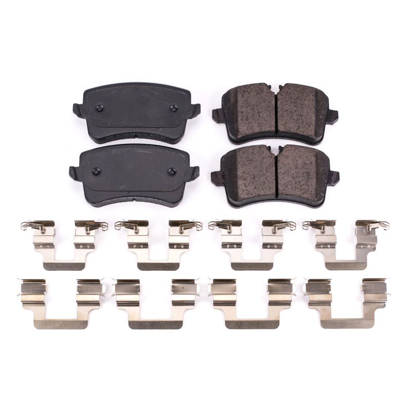 PowerStop Power Stop 12-18 Audi A6 Rear Z17 Evolution Ceramic Brake Pads w/Hardware