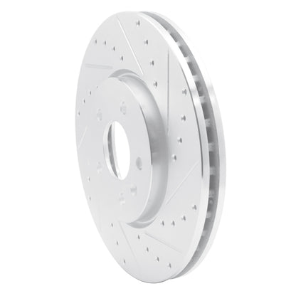 R1 Concepts R1 14-19 Buick CASCADA Front Right Drilled & Slotted Silver Brake Rotor