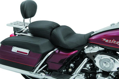 Mustang Motorcycle Mustang 97-07 Harley Rd King,06-07 Str Glide,00-05 Eagle Lowdown Touring 1PC Seat - Black