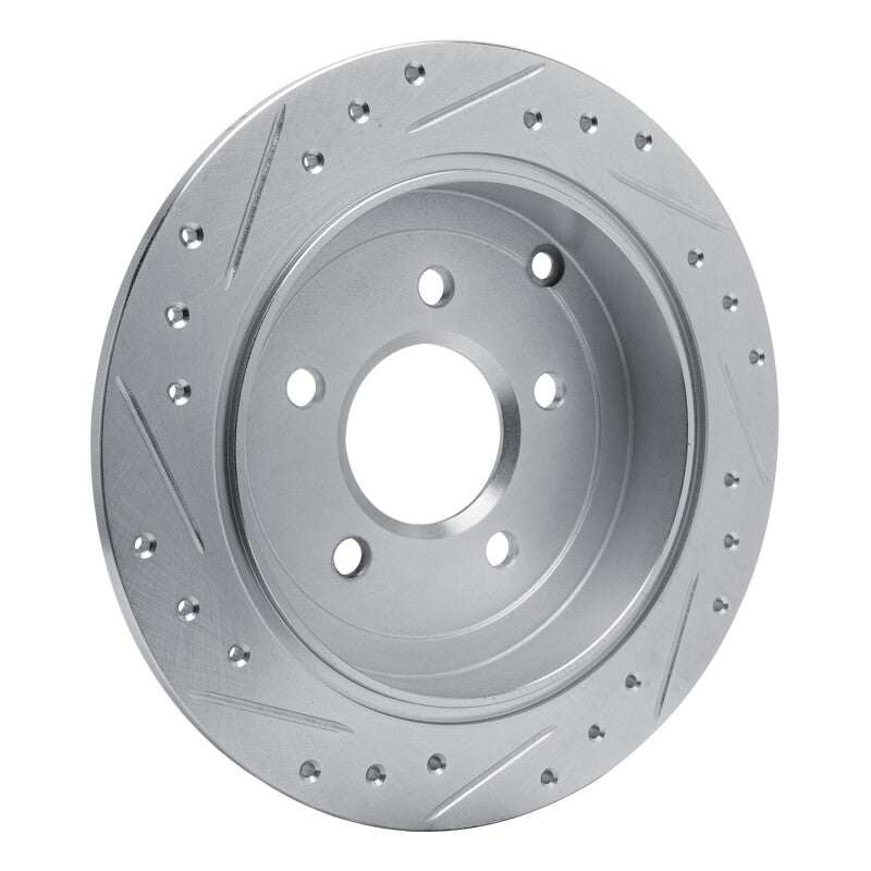R1 Concepts R1 01-07 Buick Rendezvous Rear Right Drilled & Slotted Silver Brake Rotor