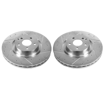 PowerStop Power Stop 12-16 Mercedes-Benz C250 Front Evolution Drilled & Slotted Rotors - Pair