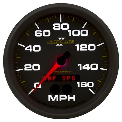 Autometer Ultra-Lite II 5in 0-140MPH In-Dash Electronic GPS Programmable Speedometer