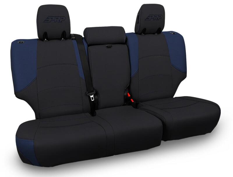 PRP Seats PRP 11-24 Toyota 4Runner Rear Bench Cover - 5-seat model - Black/Navy Blue