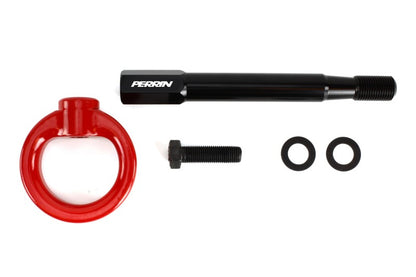 Perrin Performance PERRIN 08-14 Subaru WRX/STI (Sedan) / 20-25 Outback All Models Tow Hook Kit (Rear) - Red