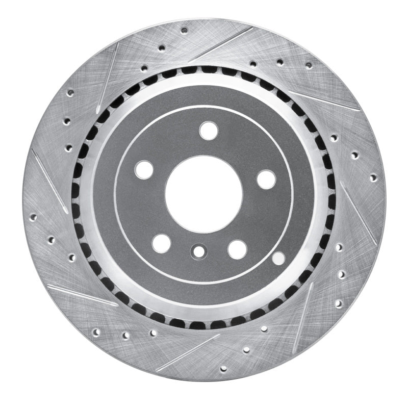 R1 Concepts R1 06-12 Mercedes-Benz ML320 Rear Left Drilled & Slotted Silver Brake Rotor
