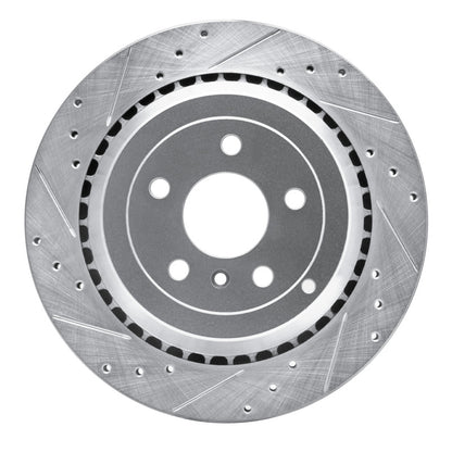 R1 Concepts R1 06-12 Mercedes-Benz ML320 Rear Left Drilled & Slotted Silver Brake Rotor
