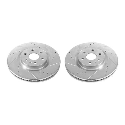 PowerStop Power Stop 10-16 Cadillac SRX Front Evolution Drilled & Slotted Rotors - Pair