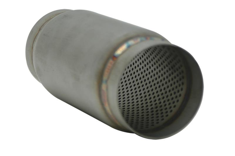 Vibrant SS Race Muffler 4in inlet/outlet x 5in long
