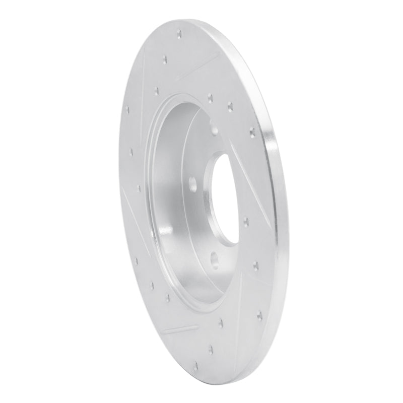R1 Concepts R1 92-05 Buick LeSabre Rear Right Drilled & Slotted Silver Brake Rotor