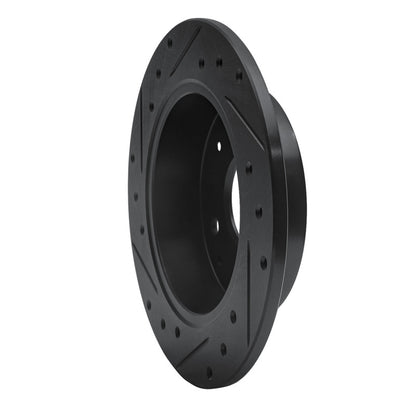 R1 Concepts R1 92-97 Acura CL Rear Right Drilled & Slotted Black Brake Rotor