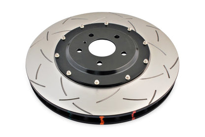 DBA 09-11 Nissan GTR R-35 Front Slotted 5000 Series 2 Piece Rotor Assembled w/ Black Hat
