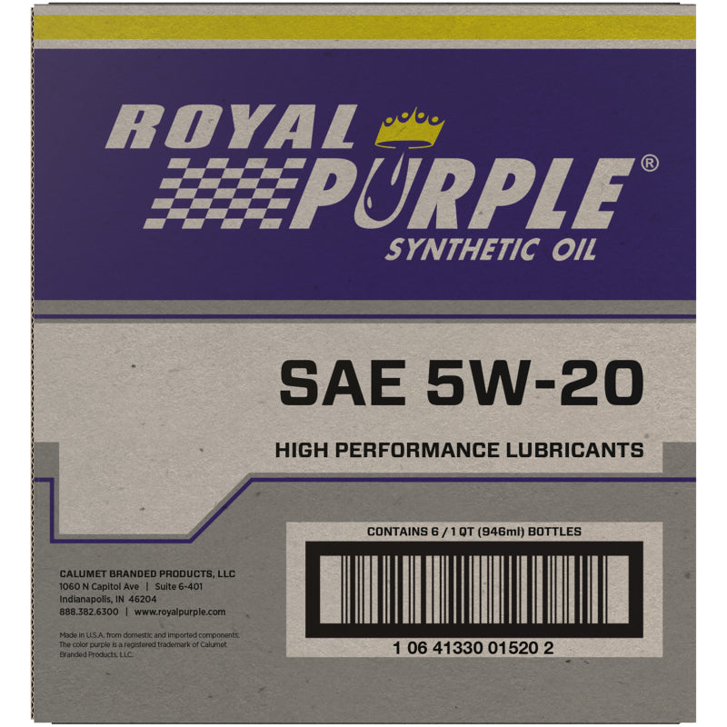 Royal Purple Premium Synthetic High Performance Multi-Grade 5W20 Motor Oil - 1 Quart