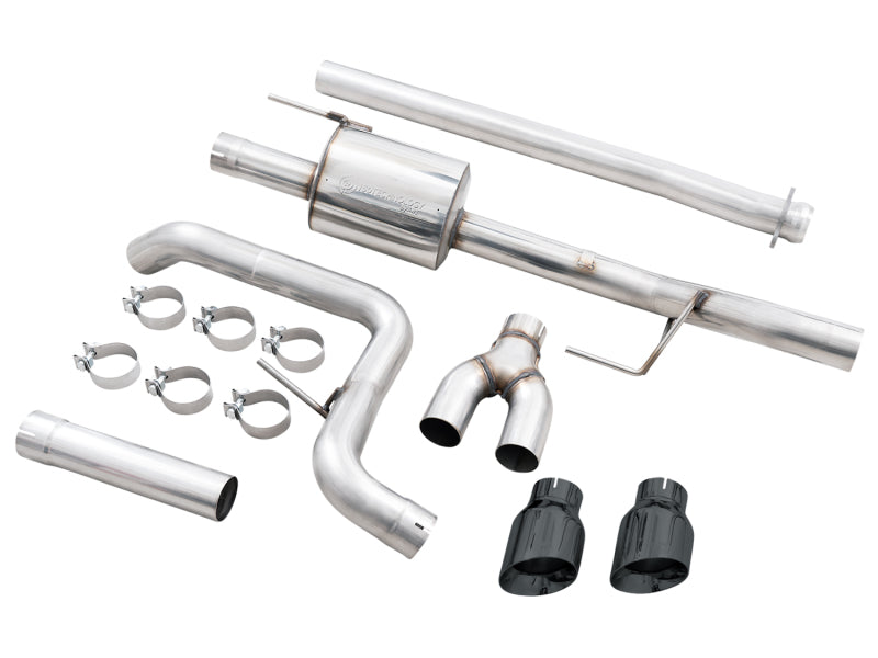 AWE Tuning AWE 21+ Ford F150 Dual Side Exit Cat-Back Exhaust - 4.5in Diamond Black Tips *For Stock Y-Pipe Only