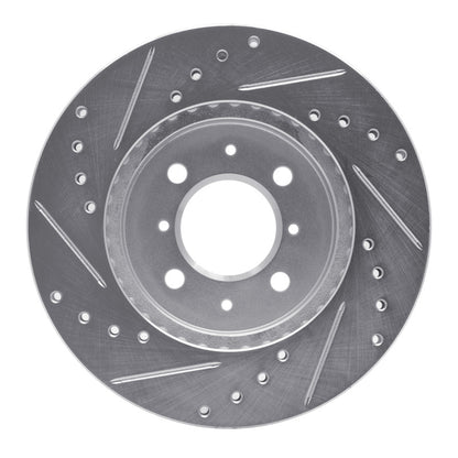 R1 Concepts R1 12-17 Chevrolet SONIC (Mexico) Front Right Drilled & Slotted Silver Brake Rotor