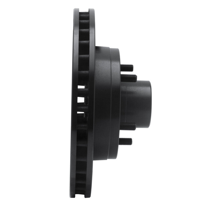 R1 Concepts R1 93-95 Chevrolet G10 Front Right Drilled & Slotted Black Brake Rotor