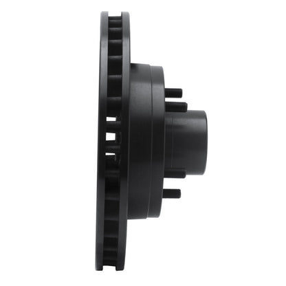 R1 Concepts R1 93-95 Chevrolet G10 Front Right Drilled & Slotted Black Brake Rotor