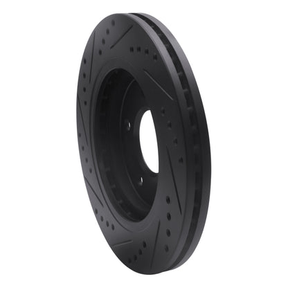 R1 Concepts R1 94-01 Buick Regal Front Right Drilled & Slotted Black Brake Rotor