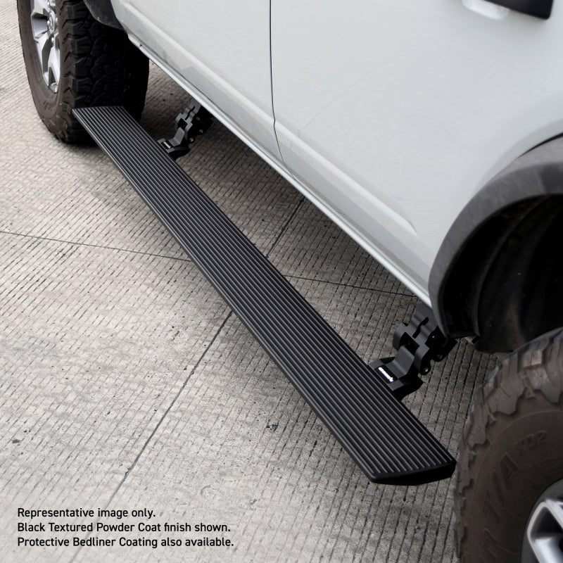Go Rhino RealTruck 11-22 Ram 2500/3500 CC 4dr VoltStep Electric Running Board Kit - Bedliner Coating