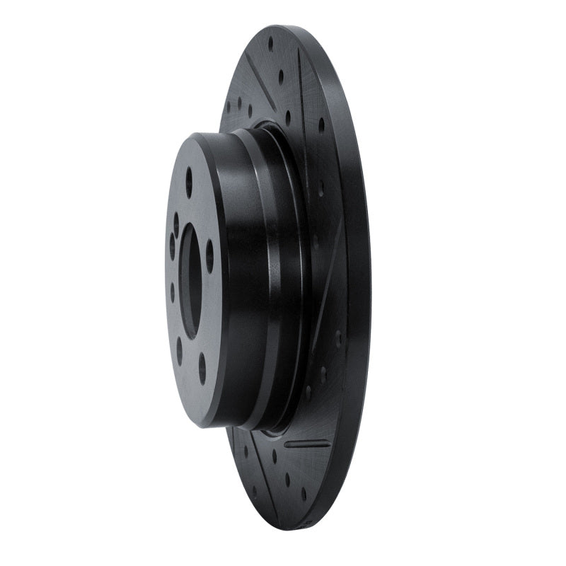 R1 Concepts R1 91-99 Mercedes-Benz S320 Rear Right Drilled & Slotted Black Brake Rotor