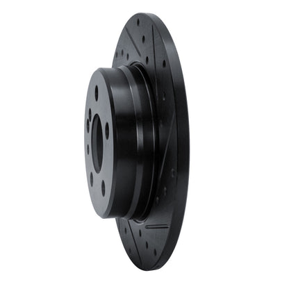 R1 Concepts R1 91-99 Mercedes-Benz S320 Rear Right Drilled & Slotted Black Brake Rotor