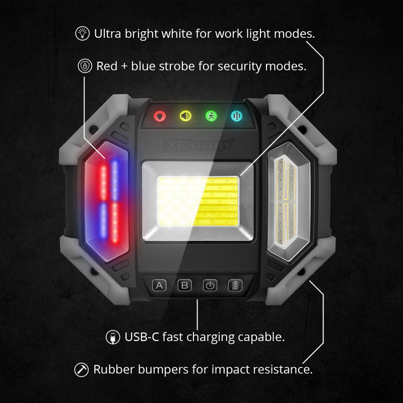 XKGLOW XK Glow Xdefender 7 Mode LED Work Security Light w/ Remote