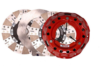 McLeod Racing McLeod 55-85 Chevy SBC SFT 2000 Twin Disc Clutch Kit w/ Flywheel - Bronze Facing