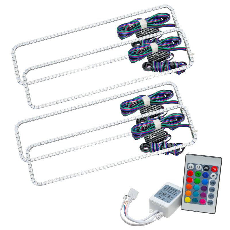 ORACLE Lighting Oracle Chevrolet Tahoe 95-00 Dual Halo Kit - ColorSHIFT w/ Simple Controller
