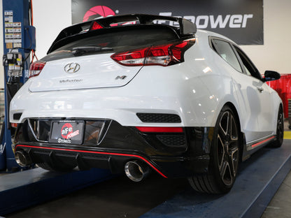 aFe Power Axle Back Exhaust - 19-20 Hyundai Veloster N L4-2.0L (t) w/ Polished tips