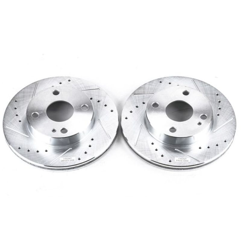 PowerStop Power Stop 90-93 Mazda Miata Front Evolution Drilled & Slotted Rotors - Pair