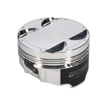 Manley Performance Manley Mitsubishi 4B11 86mm Bore 9.0:1 CR -5cc Dish Turbo Tuff Piston Set w/ Rings