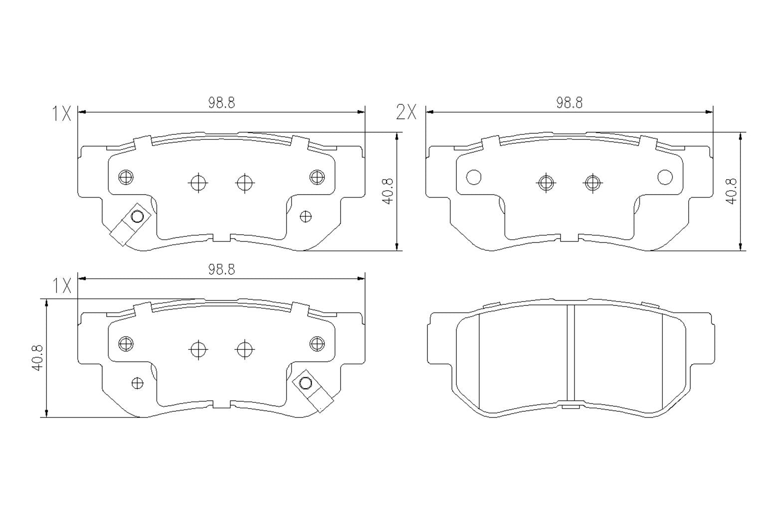 BOGAP Y8210119 Brake Pad Set, Disc Brake
