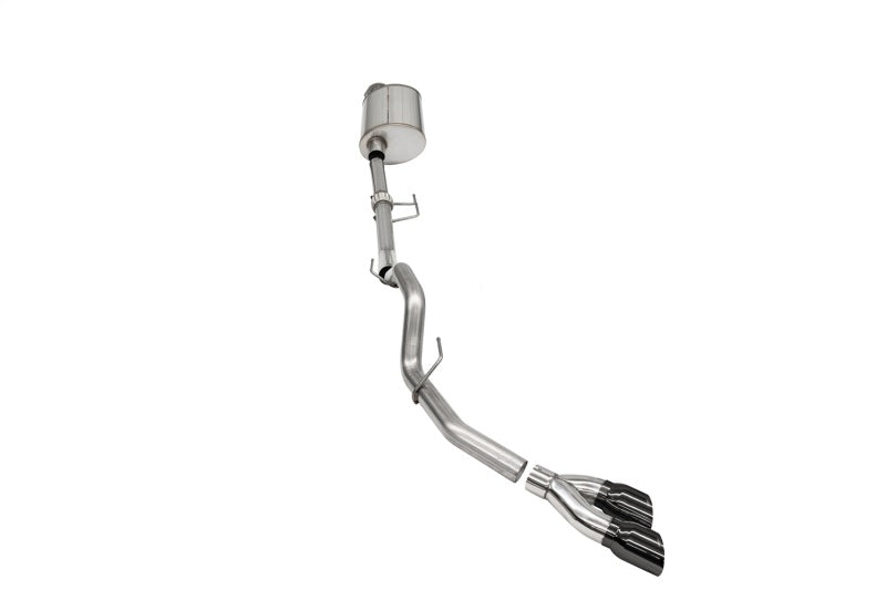 CORSA Performance Corsa 2021-2025 Ford F-150 Regular Cab/ 8in Bed 3.5L V6 Sport Cat-Back Single Side Exit-Black PVD