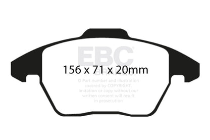 EBC 2017+ BMW M240 Coupe Bluestuff Front Brake Pads
