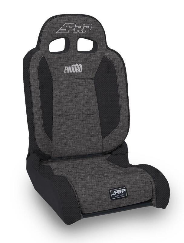 PRP Seats PRP EnduroDaily Reclining Suspension Seat - Black/Gray Tweed - Driver