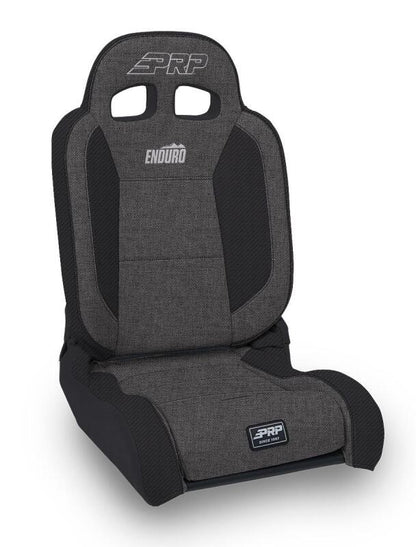 PRP Seats PRP EnduroDaily Reclining Suspension Seat - Black/Gray Tweed - Driver