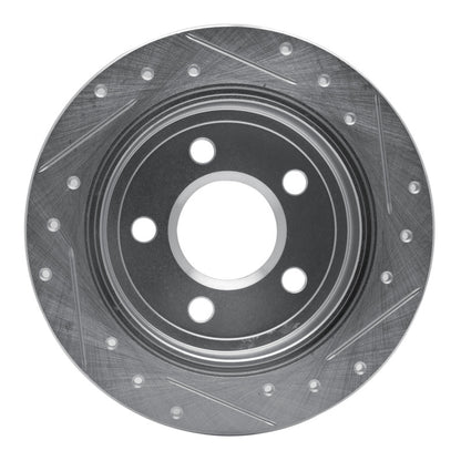 R1 Concepts R1 97-05 Buick Century Rear Left Drilled & Slotted Silver Brake Rotor