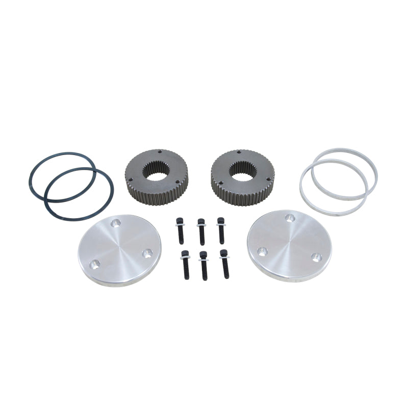 Yukon Gear & Axle Yukon Gear Hardcore Drive Flange Kit For Dana 44 / 19 Spline Outer Stubs. Yukon Engraved Caps
