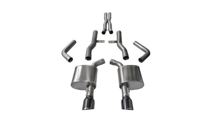 CORSA Performance Corsa 2015-2023 Dodge Charger SRT/Scat Pack/R/T 6.4L Black Xtreme Cat-Back Exhaust
