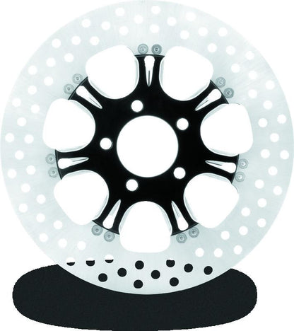 Performance Machine Disc/Carr 11.8 Virtue Rear Right - Contrast Cut Platinum