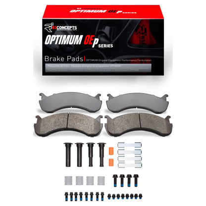 R1 Concepts R1 98-25 Beaver Motorcoach CONTESSA Front/Rear Optimum OE Pads & Hardware Kit