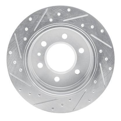 R1 Concepts R1 06-18 Dodge Sprinter 3500 Rear Right Drilled & Slotted Silver Brake Rotor