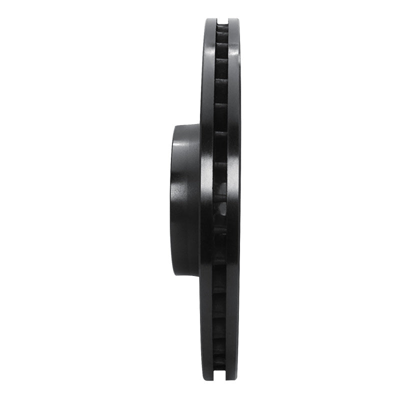 R1 Concepts R1 01-03 Audi S8 Front Left Drilled & Slotted Black Brake Rotor