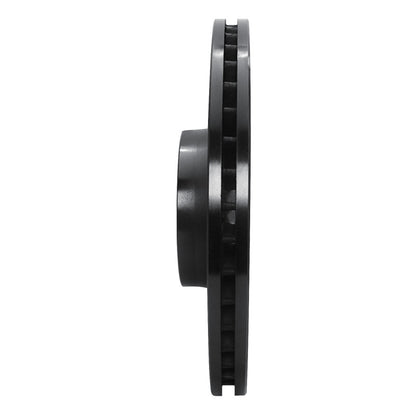 R1 Concepts R1 01-03 Audi S8 Front Right Drilled & Slotted Black Brake Rotor